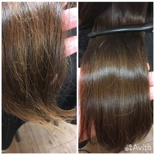 Полировка волос Кератин Ботокс Уход Флисинг