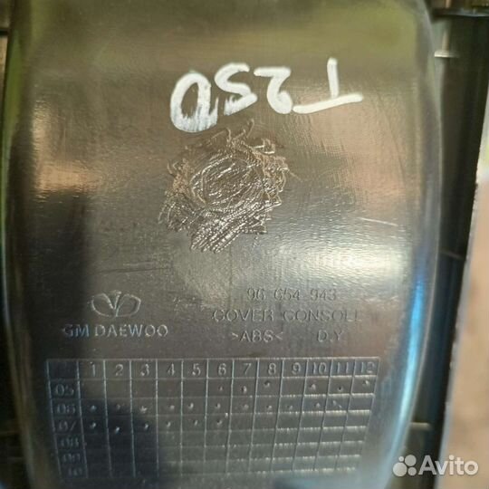 Накладка центральной консоли Chevrolet Aveo T250