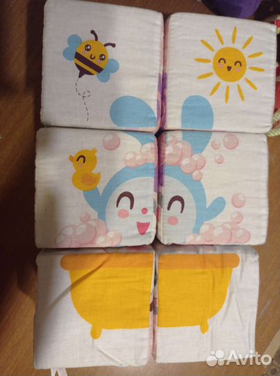 Мякиши кубики игрушки детские 0+