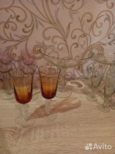 Фужеры, вазы на ножке СССР