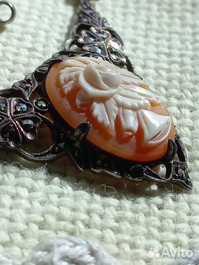 Колье, серебро 935 пробы, антиквариат