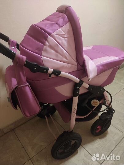 Коляска 2 в 1 в стиле Barbie