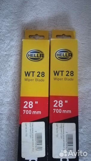 Комплект щёток стеклоочистителя hella 700мм/28