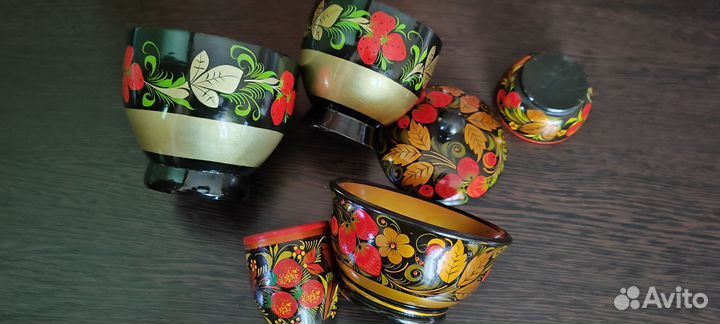 Посуда хохлома СССР