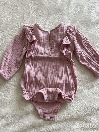 Муслиновый боди 62-68