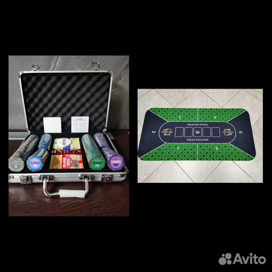 Покерный набор и сукно