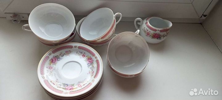 Китайский сервиз kfz porcelain из тончайшего фарфо