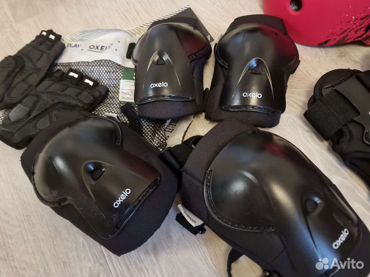 Ролики раздвижные oxelo защита шлем