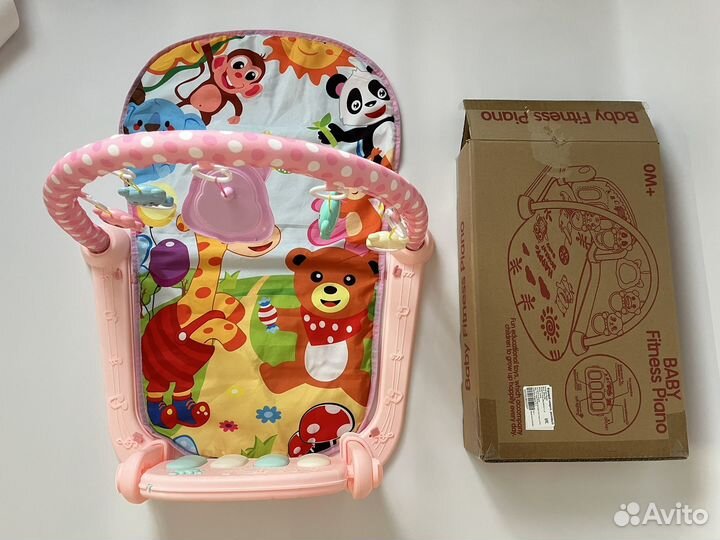 Развивающий музыкальный коврик детский пианино