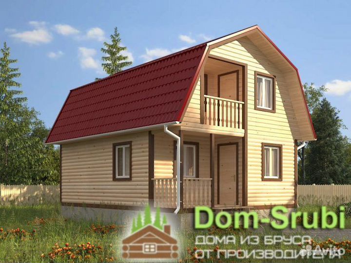 Новая Ладога. Хорошая Баня из бруса Б-27 (6х8)