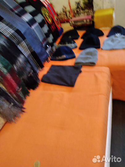 Шапки, шарфы мужские, зима, весна-осень