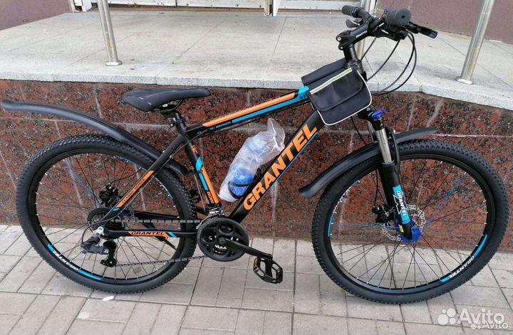 Велосипед горный Черно оранжевый