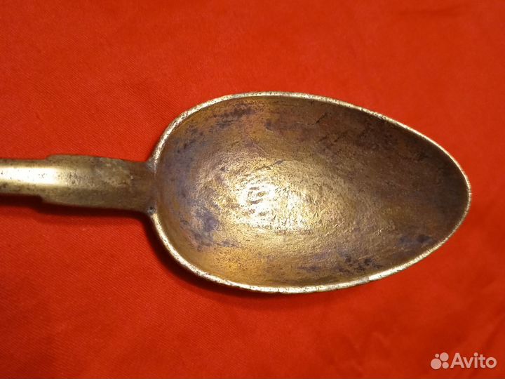 Ложка царская. Медно-латунная