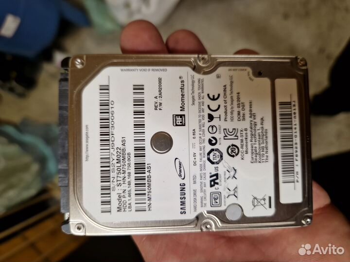Жесткий диск 2.5 750гб samsung