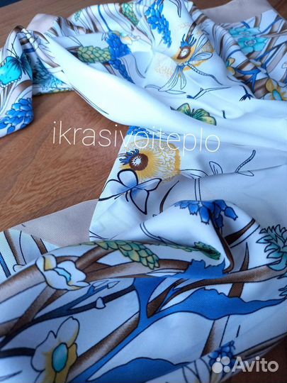 Платок шелковый новый gucci