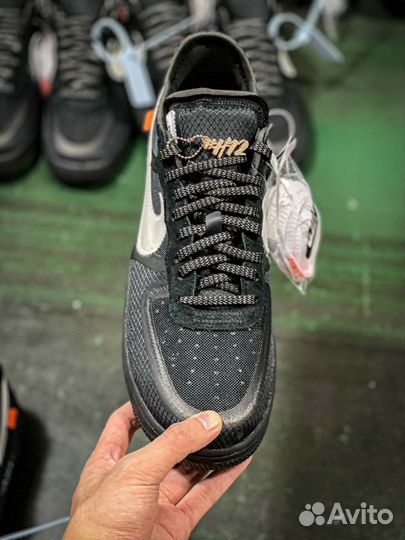 Кроссовки Nike Off-white air force 1 black the 10