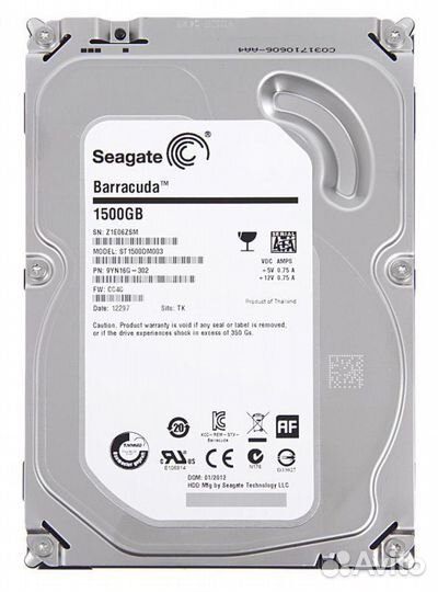 Жесткий диск Seagate Barracuda 1.5 тб ST1500DM003
