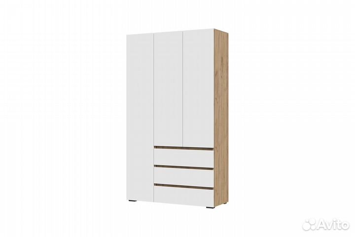 Шкаф Хелен 3-х створчатый с ящиками шк 06