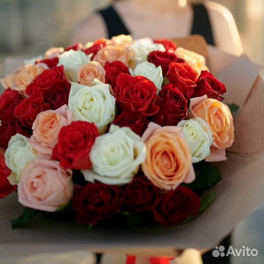 Розы микс 51 шт