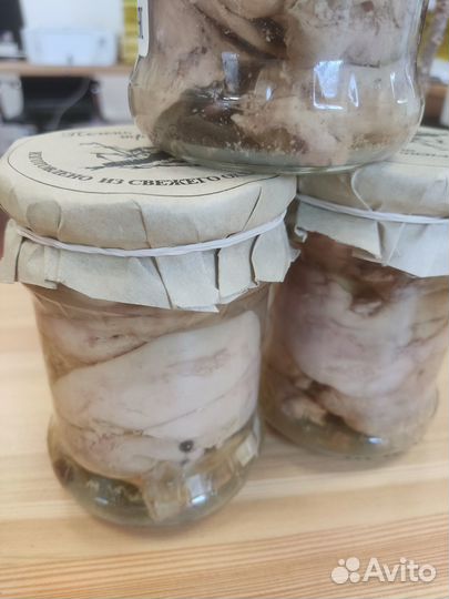 Печень трески стеклобанка