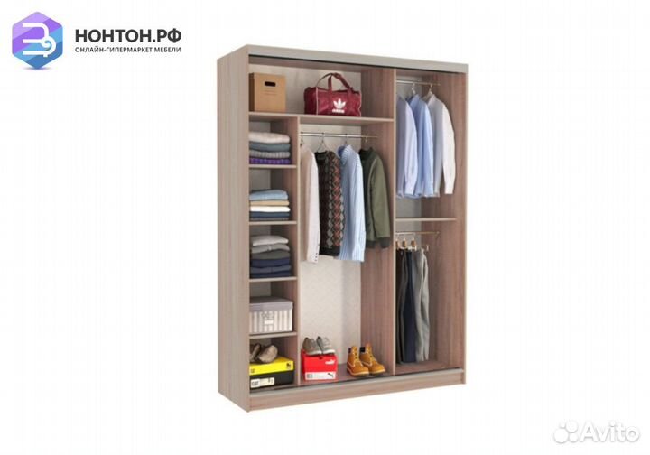 Шкаф-купе Бассо 9-600 83 дуб млечный