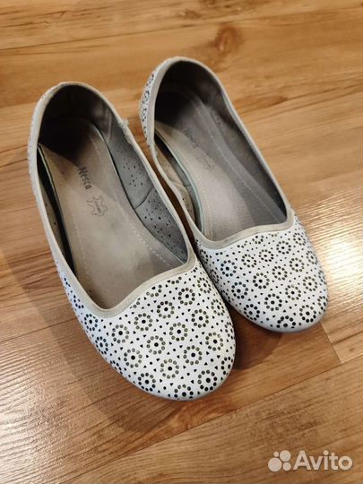 Балетки натуральная кожа