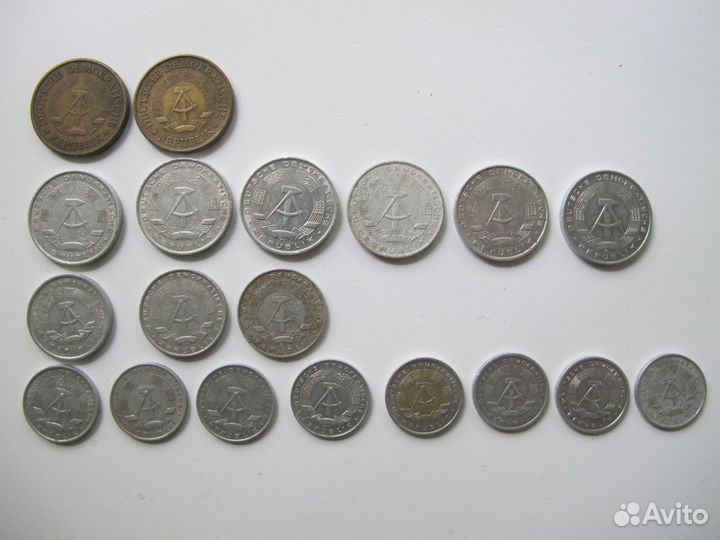 Монеты гдр и фрг регулярного чекана