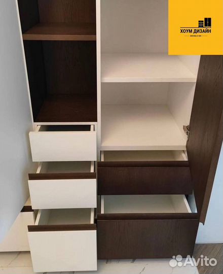 Шкаф распашной с фрезеровкой