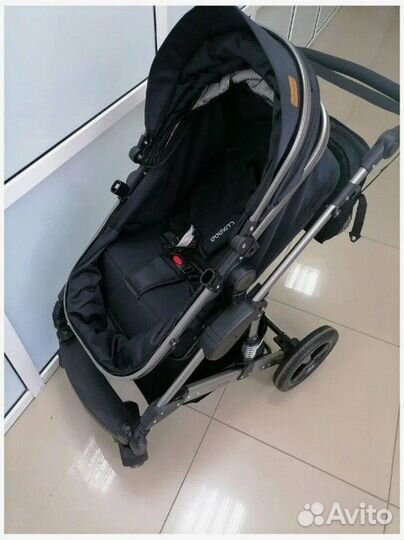 Коляска-трансформер luxmom 555 чёрная 2в1