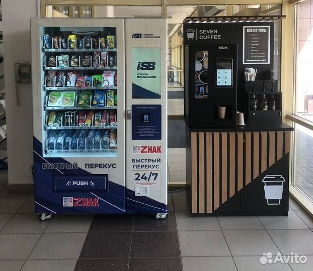 Кофейный автомат и снековый вендинг