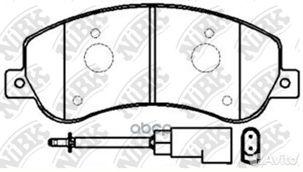 Колодки тормозные дисковые перед PN0444W NiBK