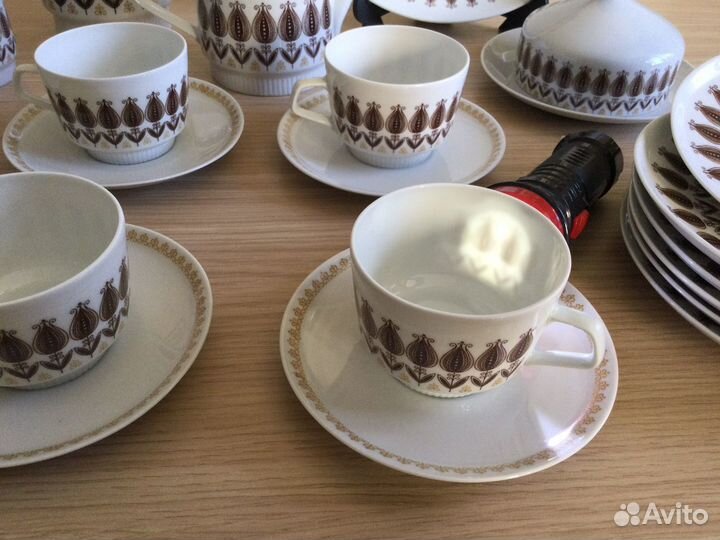 Чайный сервиз фарфор гдр без золотых каёмок