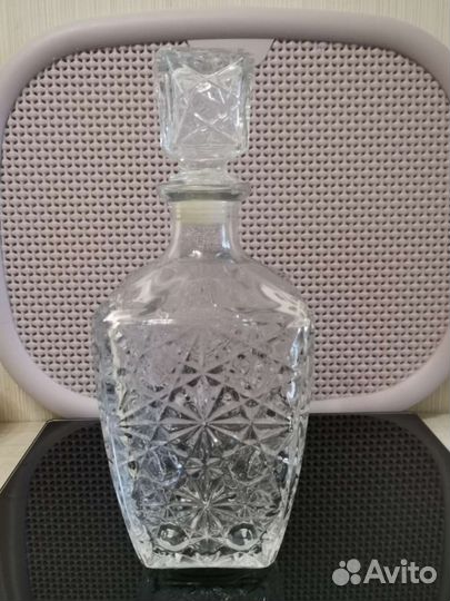 Штоф хрустальный+ 4 стакана