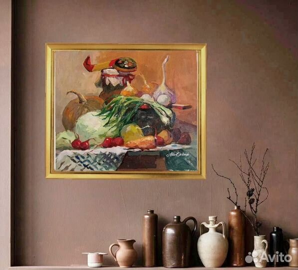 Натюрморт маслом на холсте, купить картину маслом