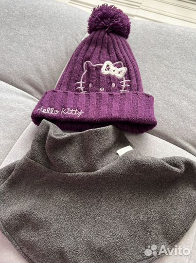 Шапка на флисе для девочки