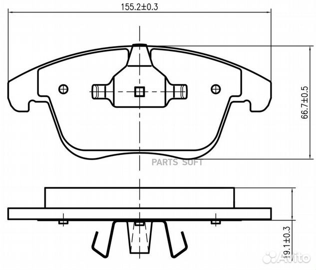 Barnett LR002 Комплект передних тормозных колодок