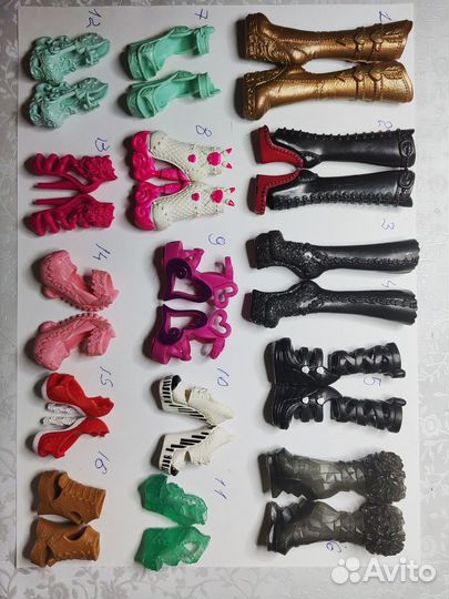 Обувь для кукол монстр хай и эвер афтер хай