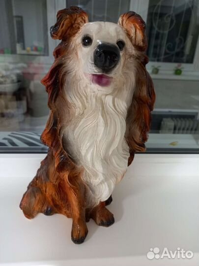 Керамическая Баба Яга.Собачка из керамики 45см