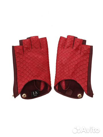 Перчатки Шопен из кожи питона