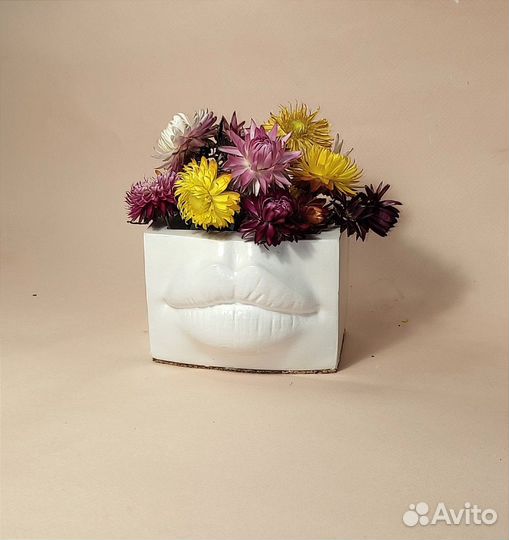 Гипсовое кашпо