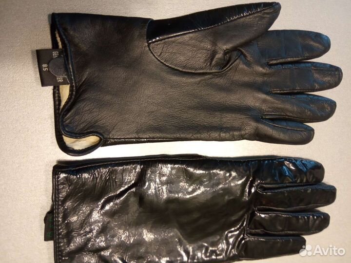 Перчатки женские кожаные