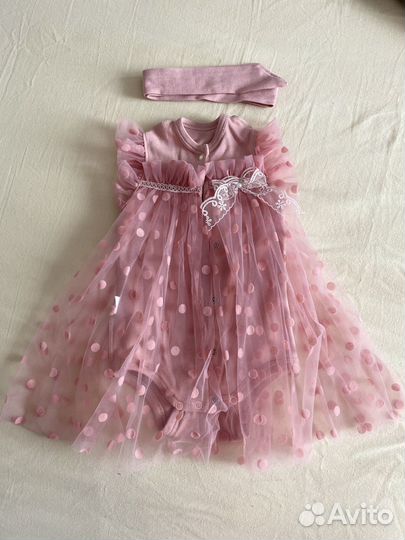 Платье боди для девочки 62 68