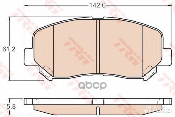 Колодки передние mazda CX-5 GDB3562 GDB3562 TRW