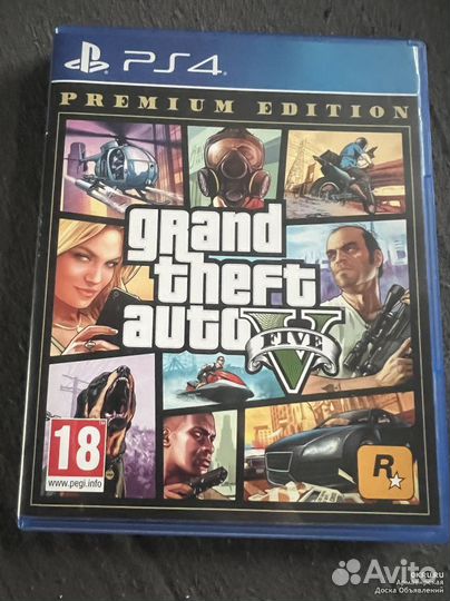 Диск GTA V на PS4