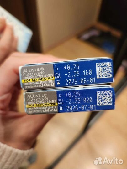 Линзы контактные Acuvue (астигматизм)