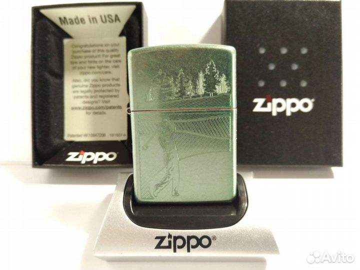 Зажигалка Zippo оригинал гольфист гольф спорт USA