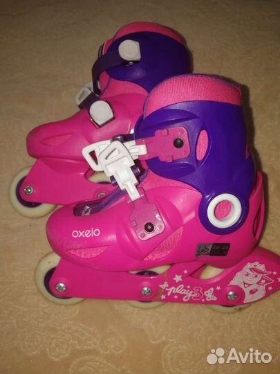 Ролики детские раздвижные, декатлон oxelo, 26-28