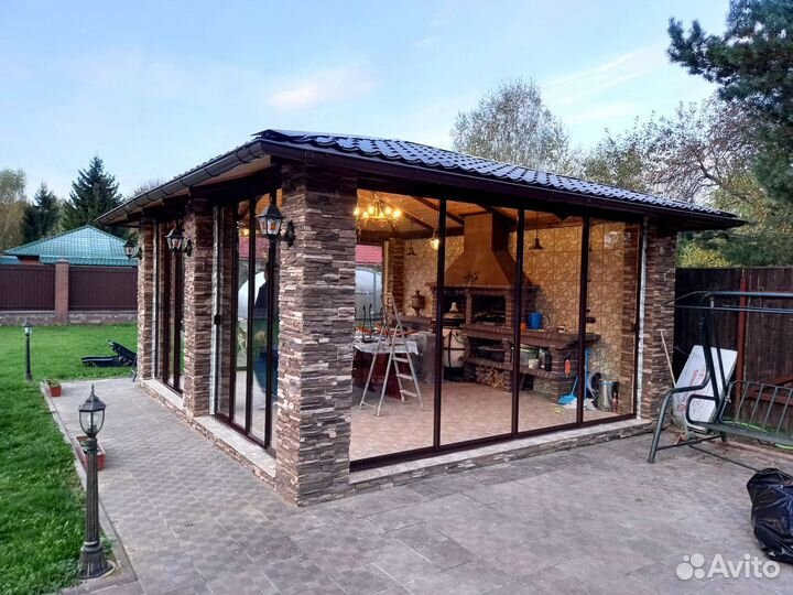 Остекление беседок и террас