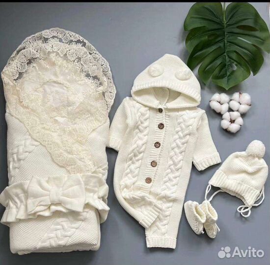 Комплект на выписку для мальчика весна