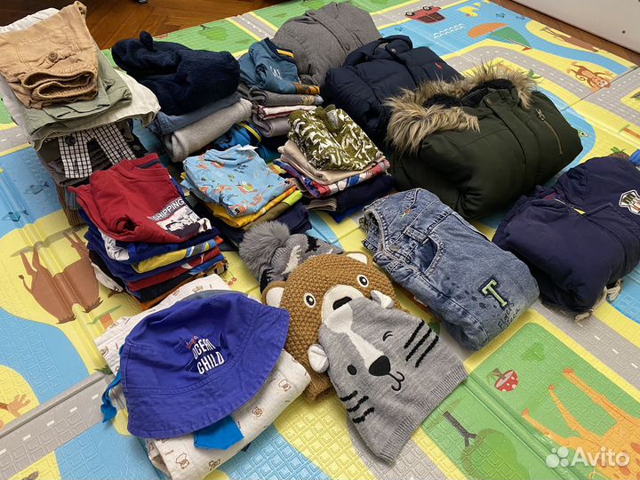 Вещи пакетом на мальчика 80 86 92